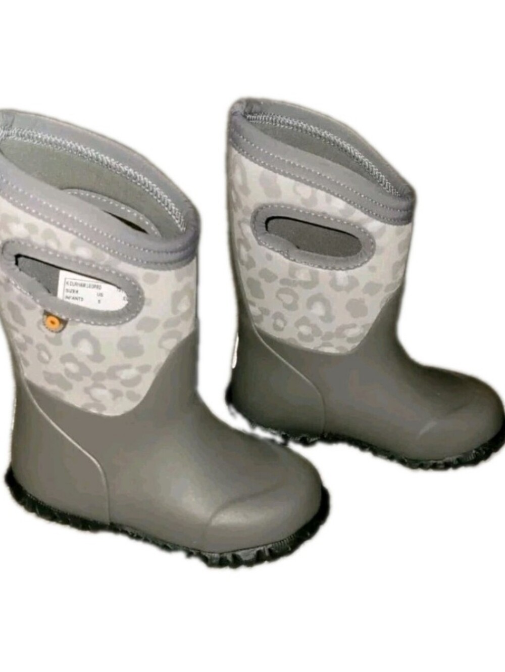 BOGS Durham Leopard Toddler Boots Waterproof Gorpcore Outdoor Muck Urban Tech
